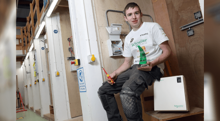 A young electrical installation apprentice from South Eastern Regional College (SERC) is runner up in the UK wide Sparks Apprentice of the Year Competition.